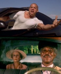 Fast and Furious to Driving Miss Daisy Meme Template
