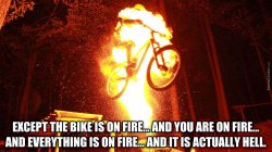 fire bike Meme Template