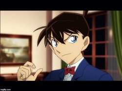 one does not simply anime case closed detective conan Meme Template