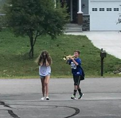 trumpet boy Meme Template