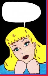 Blond in Deep Thought Meme Template