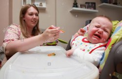 Baby refusing spoon Meme Template