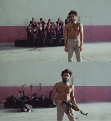 This Is America Donald Glover Meme Template