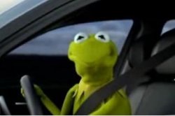 Kermit Driving Meme Template