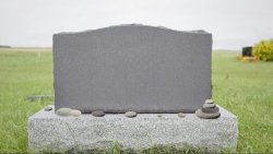 Blank Burial Stone Meme Template