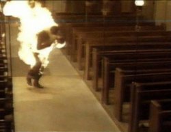 Church Man On Fire Meme Template