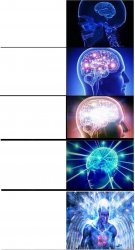 Expanding Brain 5-Part Meme Template