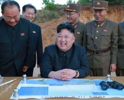 Kim Young Un Laughing Meme Template