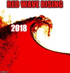 2018 Red Wave Meme Template