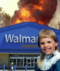 Mullet kid buring walmart Meme Template