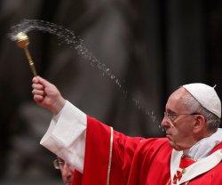 Pope Francis Holy Water Meme Template