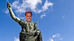 Hunger Games - Caesar Flickerman (S Tucci) Statue of Caesar Meme Template