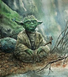 Yoda Meditation Meme Template