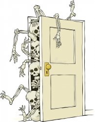 skeletons in closet Meme Template