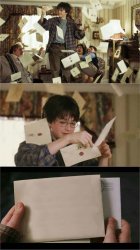 harry potter hogwarts letter Meme Template