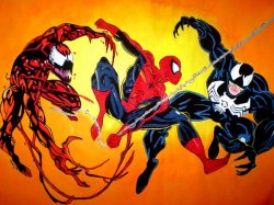 venom and carnage and spidey Meme Template