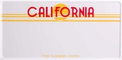 CA License Plate Meme Template