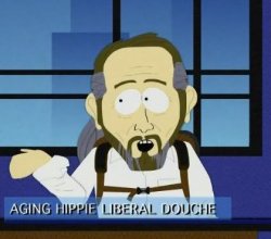 Aging Hippie Liberal Douche Meme Template