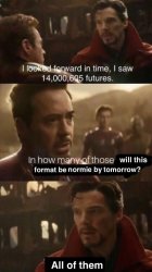 infinity war futures Meme Template