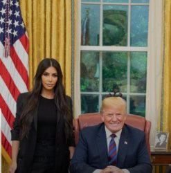 Kim Kardashian and Donald Trump Meme Template