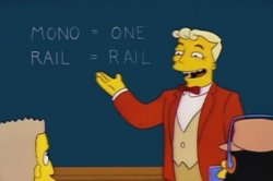 simpson mono rail Meme Template