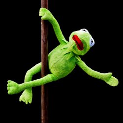 Kermit Pole Dance Meme Template