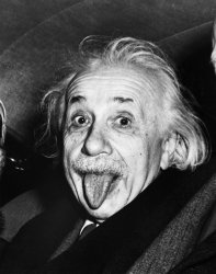 Einstein's Tongue Meme Template
