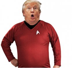 Trump Red-Shirt Space Force Meme Template