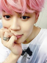 Pink haired Jiminie Meme Template