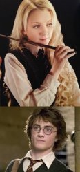 Luna Lovegood and Harry Potter Meme Template