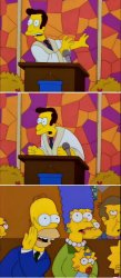 Homer, Lovejoy, now THAT'S religion Meme Template