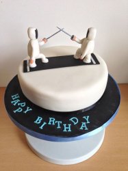 Fencing Birthday Cake  Meme Template