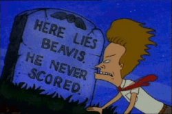 here lies beavis Meme Template