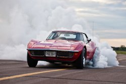 Corvette burning rubber Meme Template