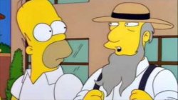 Homer Simpson Amish Meme Template