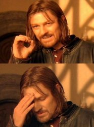 one does not simply facepalm Meme Template