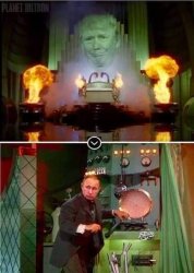 Pay no attention to the man behind the curtain  Meme Template
