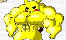 Pickachu on steroids Meme Template