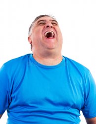 Chubby Guy Laughing Meme Template