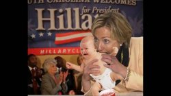 Hillary Eats Babies Meme Template
