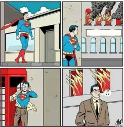 Superman ignore Meme Template