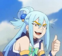 It was me aqua Meme Template