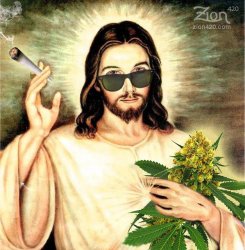 Pot Smoking Jesus Meme Template
