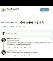 Pope twitter Meme Template