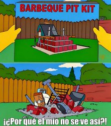 simpsons barbeque Meme Template