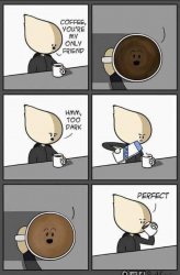 Coffee is too Dark Meme Template