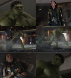 hulk and loki Meme Template
