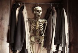 skeleton in the closet Meme Template