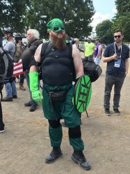 Green shield nazi guy Meme Template