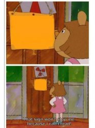 Arthur sign Meme Template